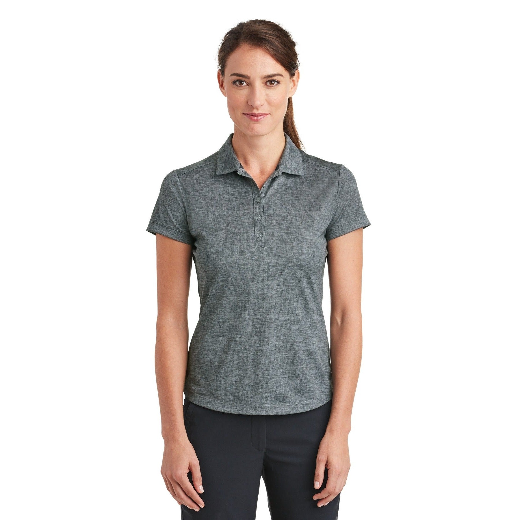 Nike-Nike Women's Dri-FIT Crosshatch Polo. 838961-MedTech-3